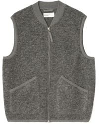 Universal Works - Zip-Up Ribbed-Collar Waistcoat - Lyst