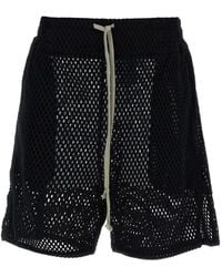 Rick Owens - Short À Lien De Resserrage En Résille - Lyst