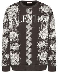 Valentino Garavani - Sweatshirt mit Logo-Print - Lyst