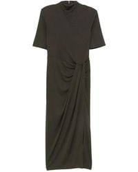 ROTATE BIRGER CHRISTENSEN - Elegant Draped Short Sleeve Dress Size 36 - Lyst