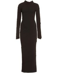 Balenciaga - Geripptes Maxikleid - Lyst