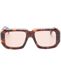 Balmain - Anthem Ii Tortoiseshell-Effect Geometric-Frame Sunglasses - Lyst