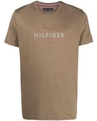 Tommy Hilfiger - T-Shirt mit Logo-Print - Lyst