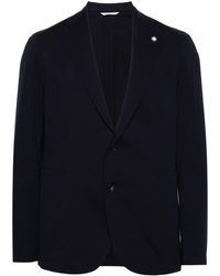 Manuel Ritz - Blazer en jersey à simple boutonnage - Lyst