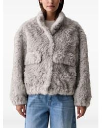 Silvian Heach - Faux-Fur Pocket-Detail Jacket - Lyst