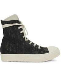 Rick Owens - Coated High-Top Sneakers - Lyst