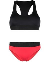 Dolce & Gabbana - Bikini con franja del logo - Lyst