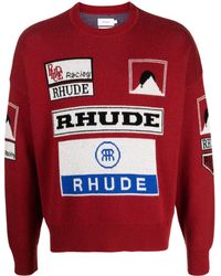 Rhude - Ayrton Intarsia-knit Jumper - Lyst
