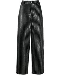 ROTATE BIRGER CHRISTENSEN - Broek Met Wijde Pijpen En Pailletten - Lyst