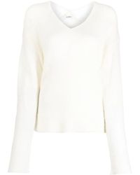 Goen.J - V-Neck Knitted Sweater - Lyst