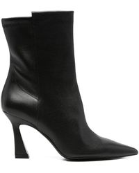 Stuart Weitzman - 50Mm Vinnie Leather Ankle Boots - Lyst