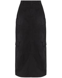 Balenciaga - Cargo Pocket Midi Skirt - Lyst