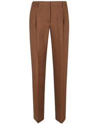 Lardini - Pantalon Court À Plis Marqués - Lyst