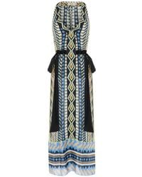 Temperley London - Geometric Print V-Neck Dress - Lyst
