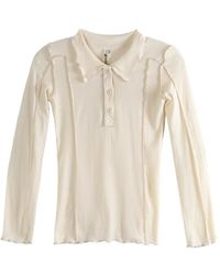 Baserange - Omato Ruffled Polo Shirt - Lyst