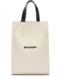 Palm Angels - Logo-Embroidered Cotton Tote Bag - Lyst