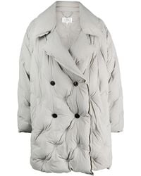 Maison Margiela - Peak Lapel Padded Coat - Lyst