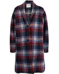 Isabel Marant - Single-breasted Checked Coat - Lyst