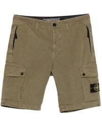 Stone Island - Badge Cargo Shorts - Lyst