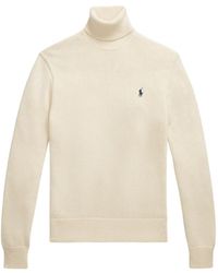 Polo Ralph Lauren - Roll-Neck Logo-Embroidered Sweater - Lyst