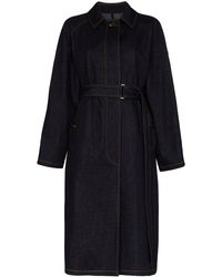 Moncler Trench en jean Pistache - Bleu