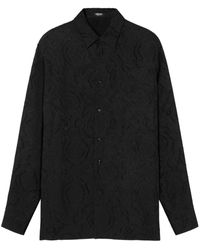 Versace - Patterned-jacquard Shirt - Lyst
