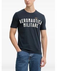 Aeronautica Militare - Logo-Print T-Shirt - Lyst