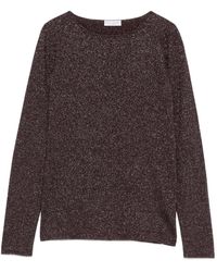 Brunello Cucinelli - Pullover Mit Glitter-Detail - Lyst