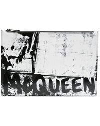 Alexander McQueen - Shopper Met Abstracte Print - Lyst