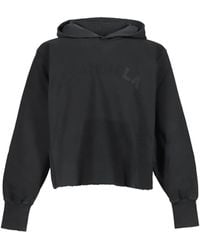 Maison Margiela - Logo-Patch Raw-Cut Hoodie - Lyst