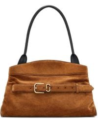 Marc Jacobs - Large Dakota Belt-Buckle Suede Shoulder Bag - Lyst