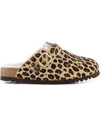Scholl - Fae Leopard-Print Mules - Lyst