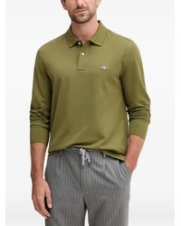 GANT - Polo À Manches Longues - Lyst