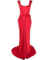 Ana Radu - Robe Longue À Fronces - Lyst