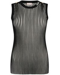 Liu Jo - Striped Knitted Top - Lyst
