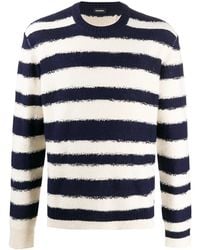 DIESEL - Striped Crew Neck Sweater - Lyst