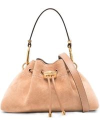 Jimmy Choo - Small Cinch Suede Shoulder Bag - Lyst