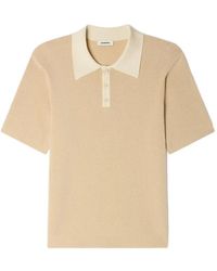 Sandro - Two-Tone Polo Shirt - Lyst