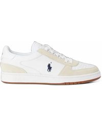 Polo Ralph Lauren - Logo-Embroidered Panelled Sneakers - Lyst