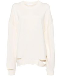 Helmut Lang - Pullover Im Distressed-Look - Lyst