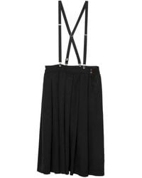 COMME DES GARÇON BLACK - Braced Midi Skirt - Lyst