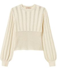 Twinset - Crew Neck Punched Knit Jumper - Lyst