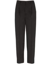 PT Torino - Pleated Cropped Trousers - Lyst