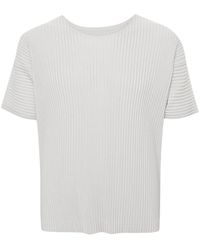 Homme Plissé Issey Miyake - Camiseta Basic plisada - Lyst
