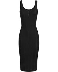 Elisabetta Franchi - Knit Openwork Dress - Lyst