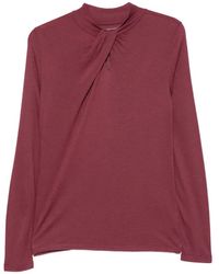 Majestic Filatures - Twist-Detail Keyhole-Neck Top - Lyst
