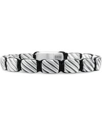 David Yurman - Bracciale Sculpted Cable Woven Tile - Lyst