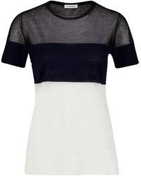 Ferragamo - Colourblock Round-Neck Sweater - Lyst