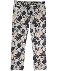 R13 - Hose mit Blumenmuster - Lyst