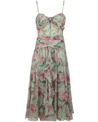 PATBO - Honey Flower Ruffled Dress - Lyst